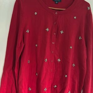 Tommy Hilfiger Red Knit Sweater